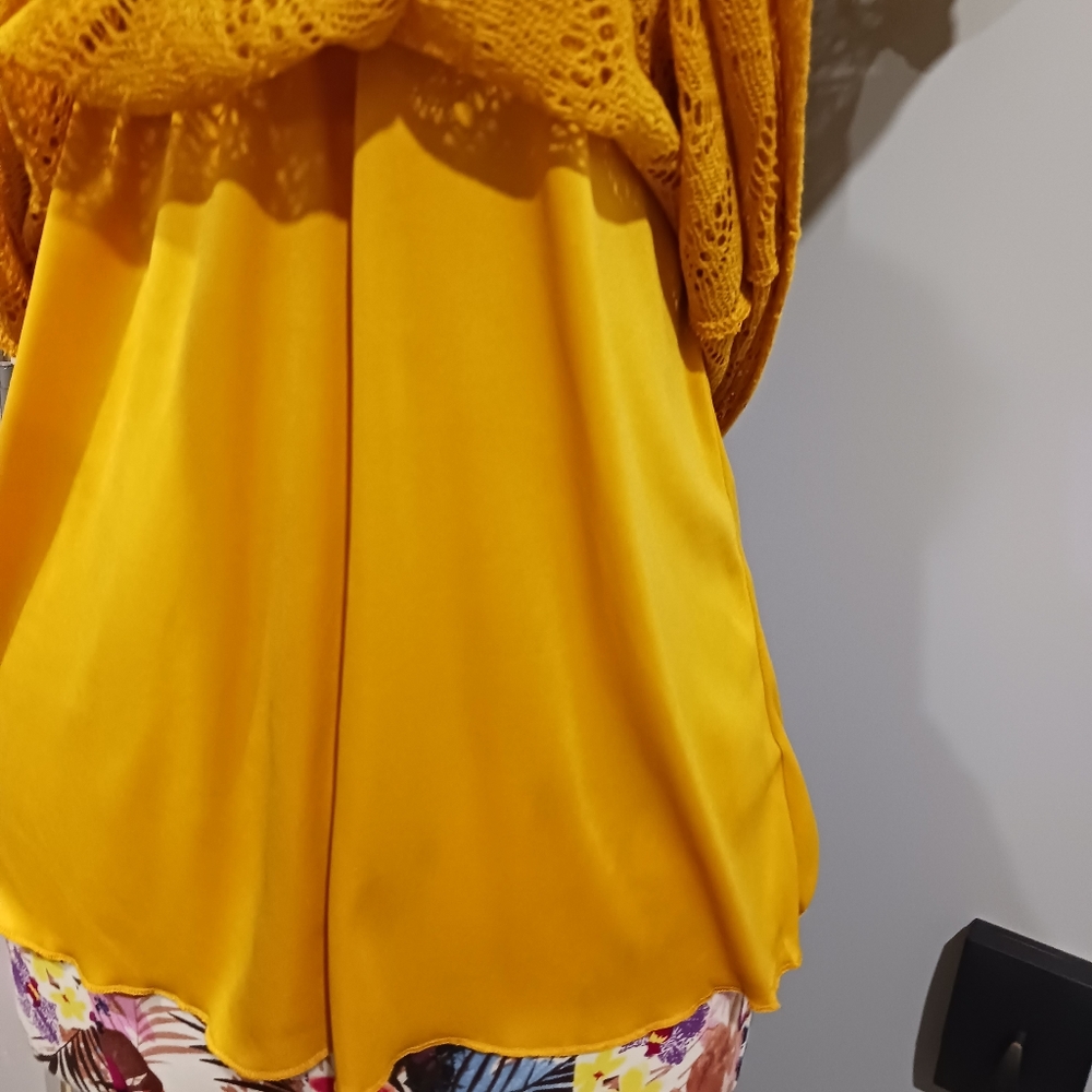 Heart soul mustard color knitted top - Picture 6 of 6